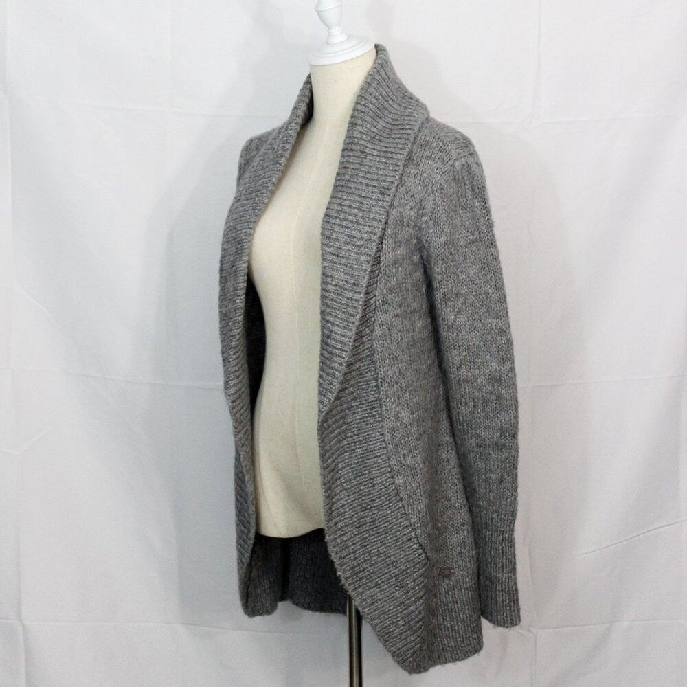 Guess Grey Knit Open Front Cardigan Size M - Picture 2 of 7